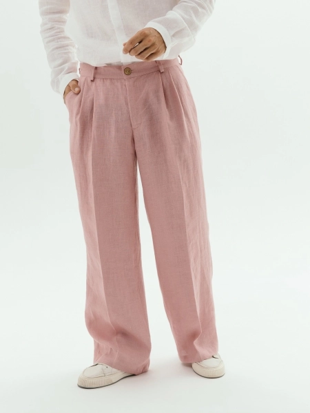 Брюки Wide dusty rose
