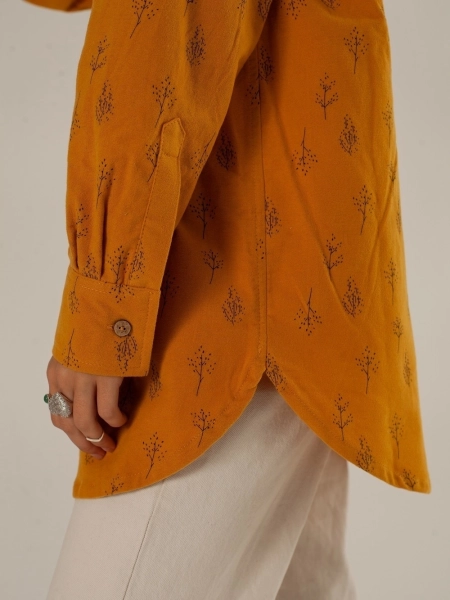 Рубашка flannel Celine limited mustard trees