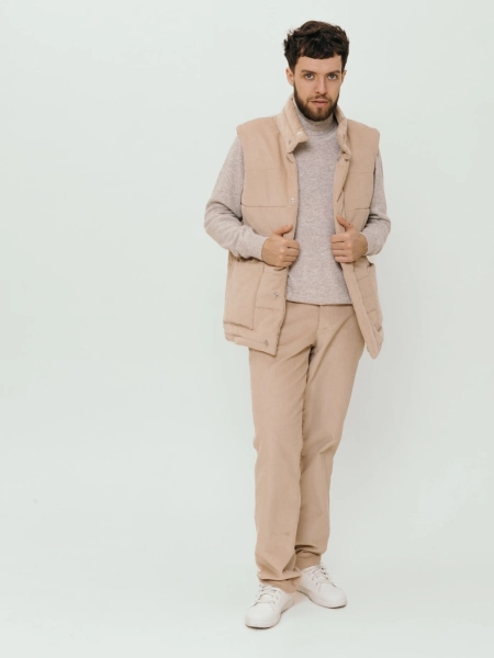 Жилет стеганый velvet Snowfall limited beige