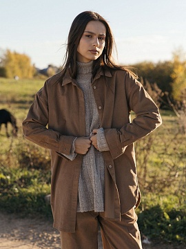 Рубашка velvet Celine limited chocolate