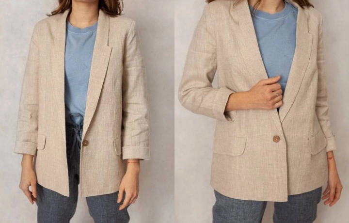 Пиджаки и кардиганы из льна – мода 2021