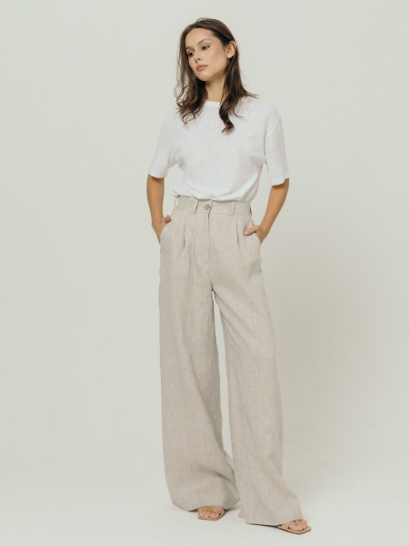 Брюки-палаццо Milan natural