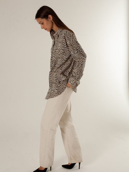 Рубашка Celine limited leopard