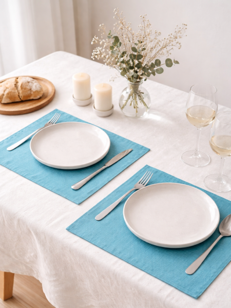 Умягченная салфетка прямоугольная цвет Бирюза