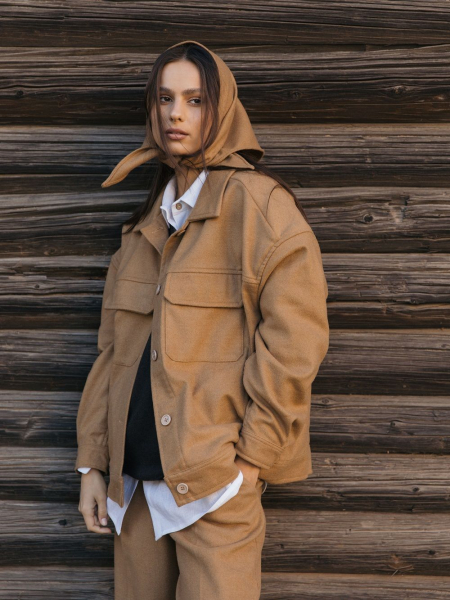 Косынка wool Istoki limited mustard