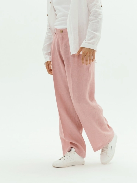 Брюки Wide dusty rose