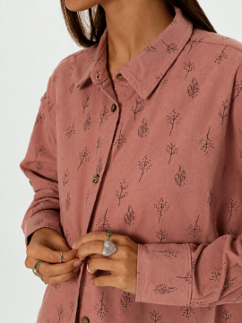 Рубашка flannel Celine limited dusty rose trees