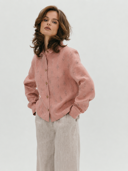 Рубашка flannel Vivid limited dusty rose trees