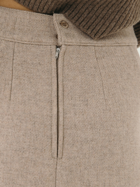 Юбка wool Bertha natural