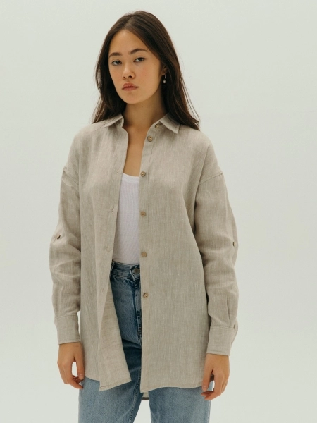 Рубашка Celine natural