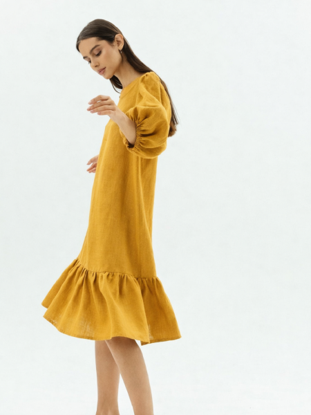 Платье Karolina limited mustard