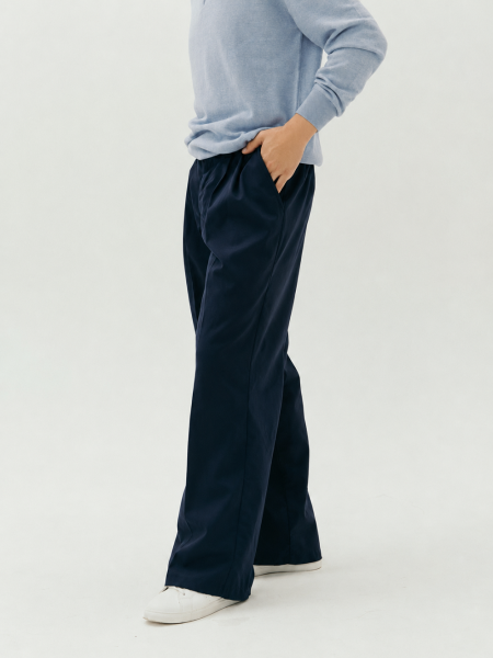 Брюки wool Wide limited sea