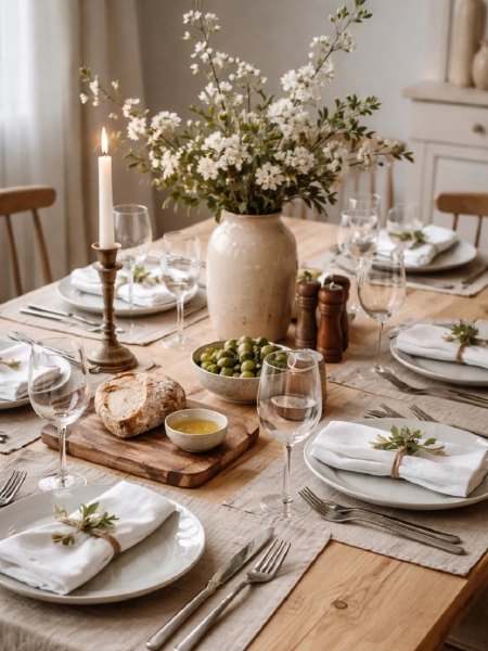 Набор льняных салфеток цвет белый