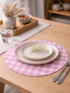 Салфетка круглая изо льна Виргиния