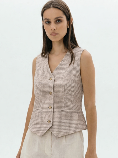 Жилетка Classy limited dusty rose cage