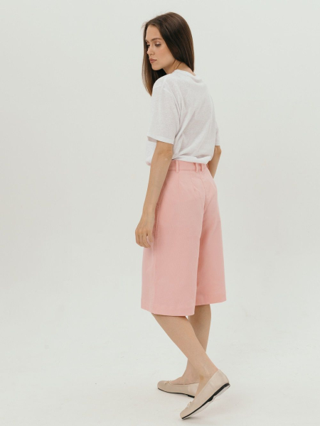 Шорты-бермуды velvet Parisian dusty rose