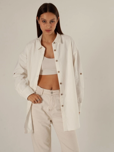 Рубашка velvet Celine white
