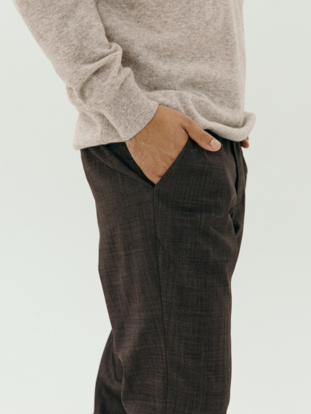 Брюки wool Rick limited chocolate