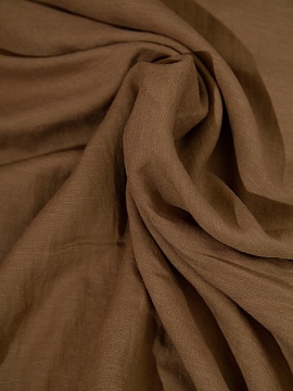 Ткань изо льна с вискозой Охра арт.510-2