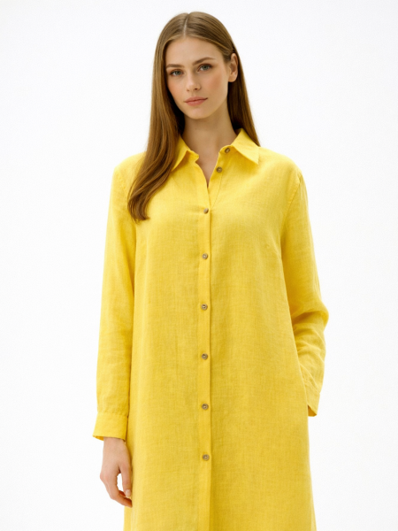 Платье-рубашка Fresh limited yellow
