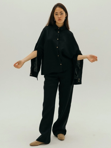 Рубашка Origami black
