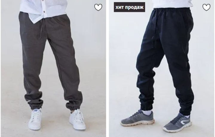 Новинка! Льняные брюки для мужчин в спортивном стиле!