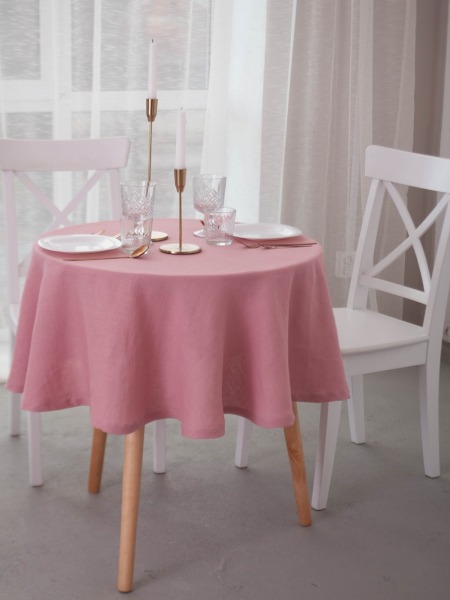 Скатерть круглая Together dusty rose