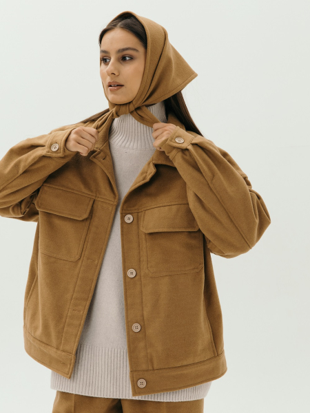 Косынка wool Istoki limited mustard