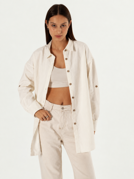 Рубашка velvet Celine white