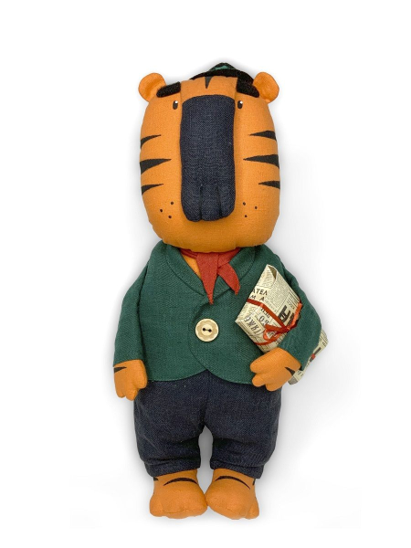 Льняной сувенир Тигр Альберт