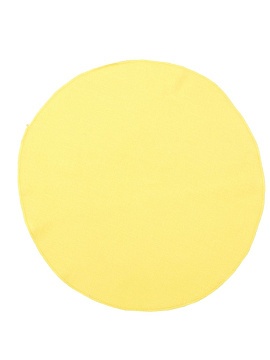 Салфетка круглая изо льна цвет желтый