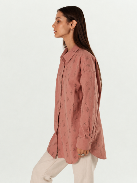 Рубашка flannel Celine limited dusty rose trees