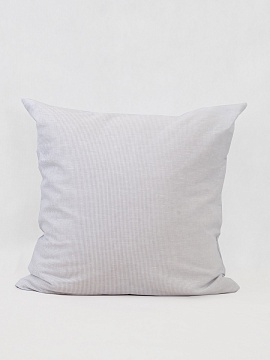 Льняная наволочка квадратная Голубая линия