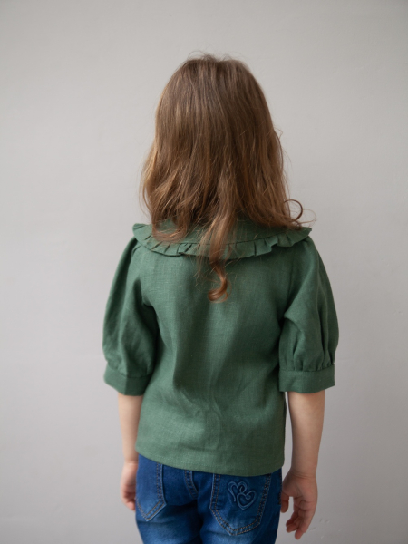 Блуза детская Miu limited green