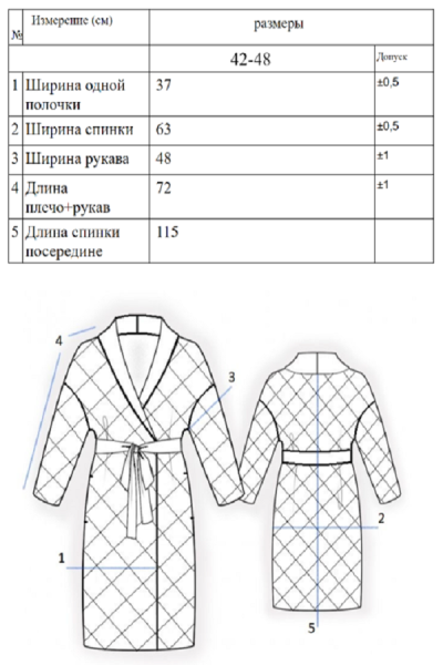 Пальто льняное стеганое Tutto graphite
