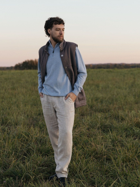 Джемпер Zipper sky