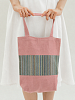 Сумка полульняная Georgia limited pink striped
