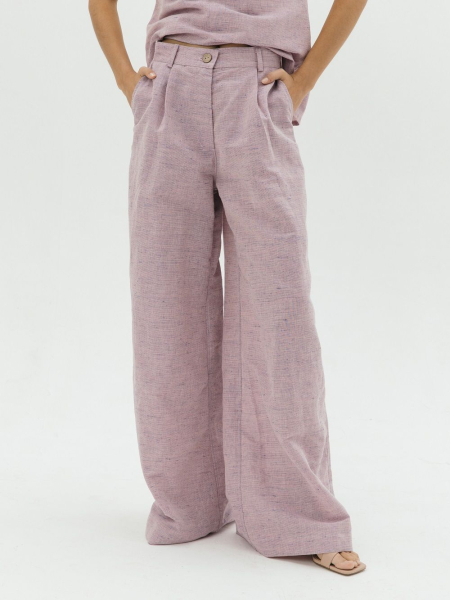 Брюки-палаццо Parisian limited purple melange