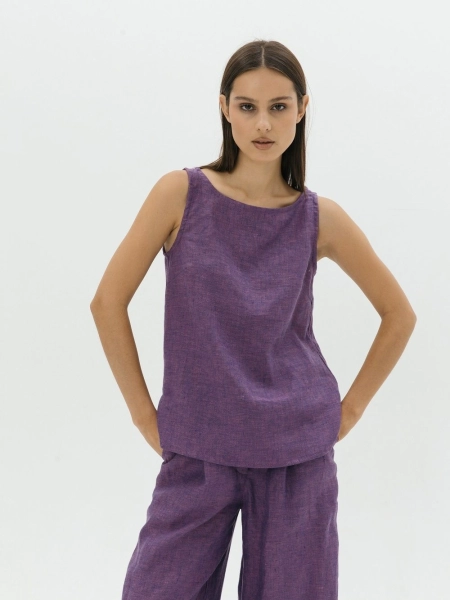 Топ Elle limited eggplant melange