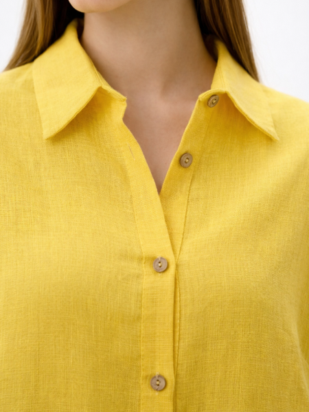 Платье-рубашка Fresh limited yellow