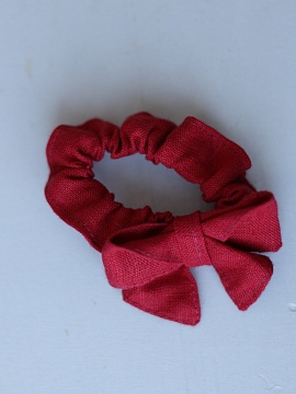 Бантик-резинка Pretty limited red