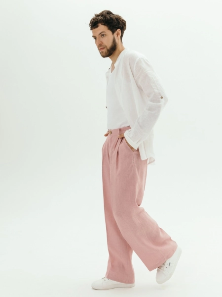 Брюки Wide dusty rose