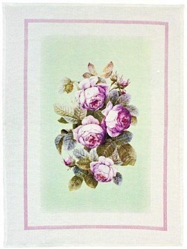 Полотенце льняное Аромат розы