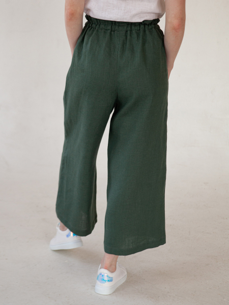 Брюки-кюлоты Kaia limited green