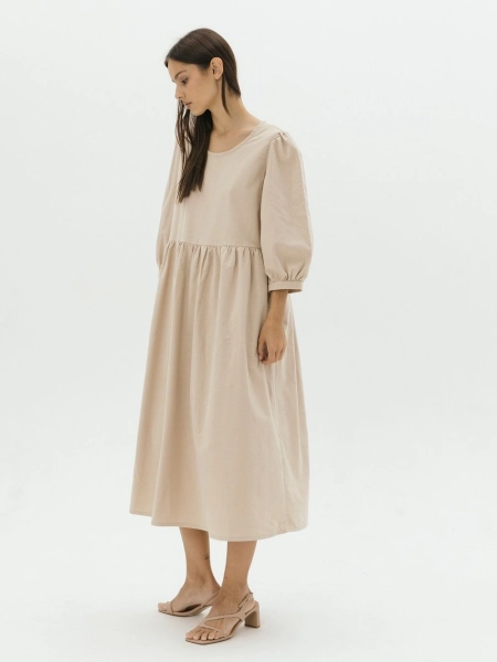 Платье flannel Margo natural