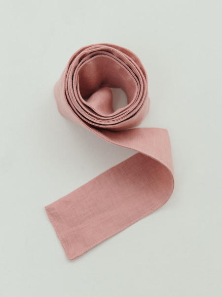 Льняной пояс Parma dusty rose