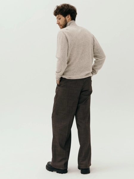 Брюки wool Wide limited chocolate