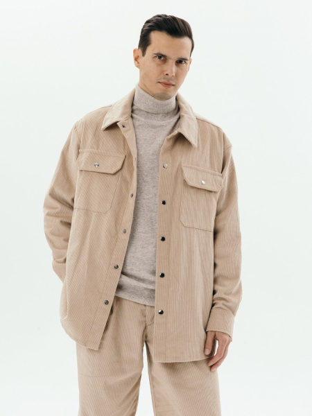 Рубашка velvet Larger limited beige