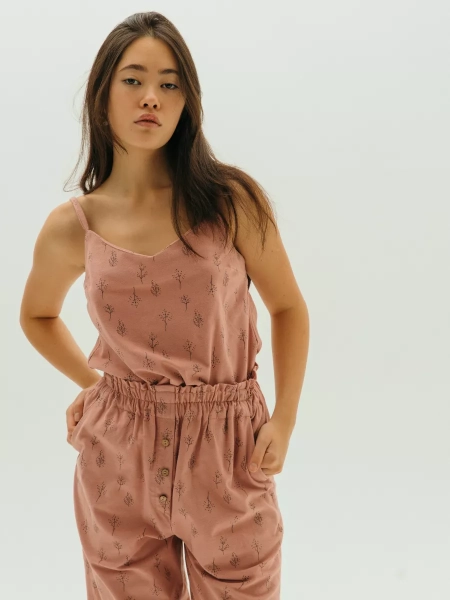 Брюки flannel Levanto limited rose trees