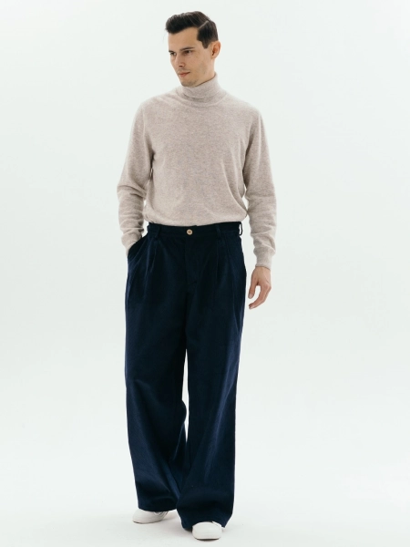 Брюки velvet Wide limited sea